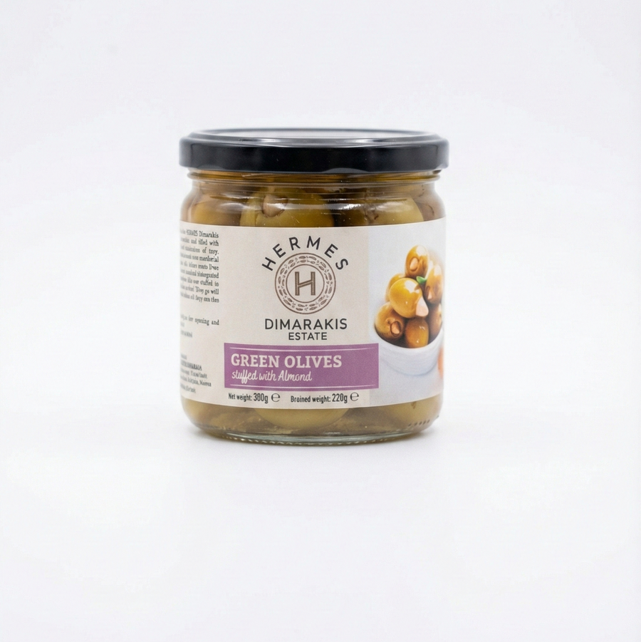 Gröna oliver - Med mandel