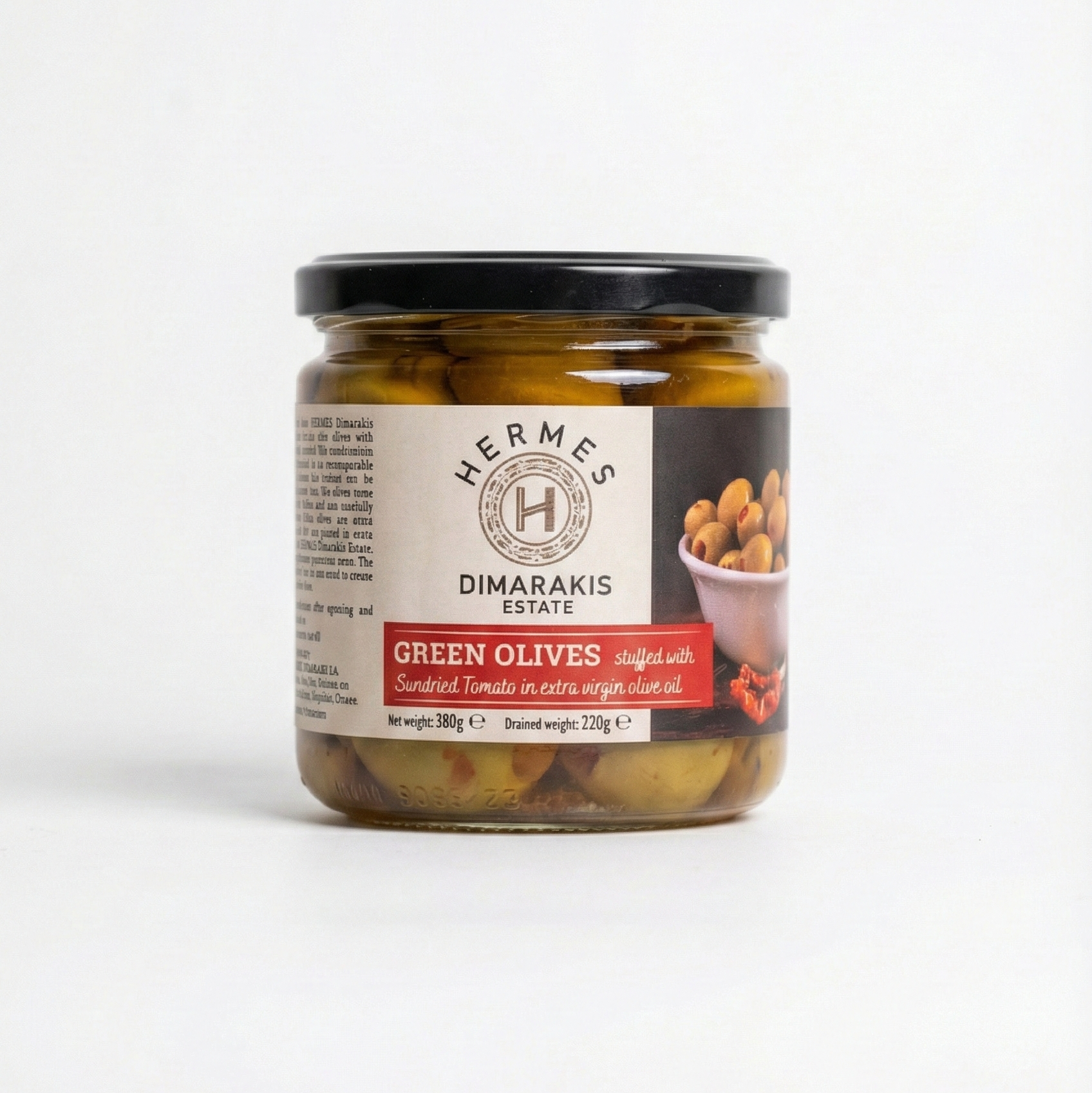 Gröna oliver - med soltorkade tomater