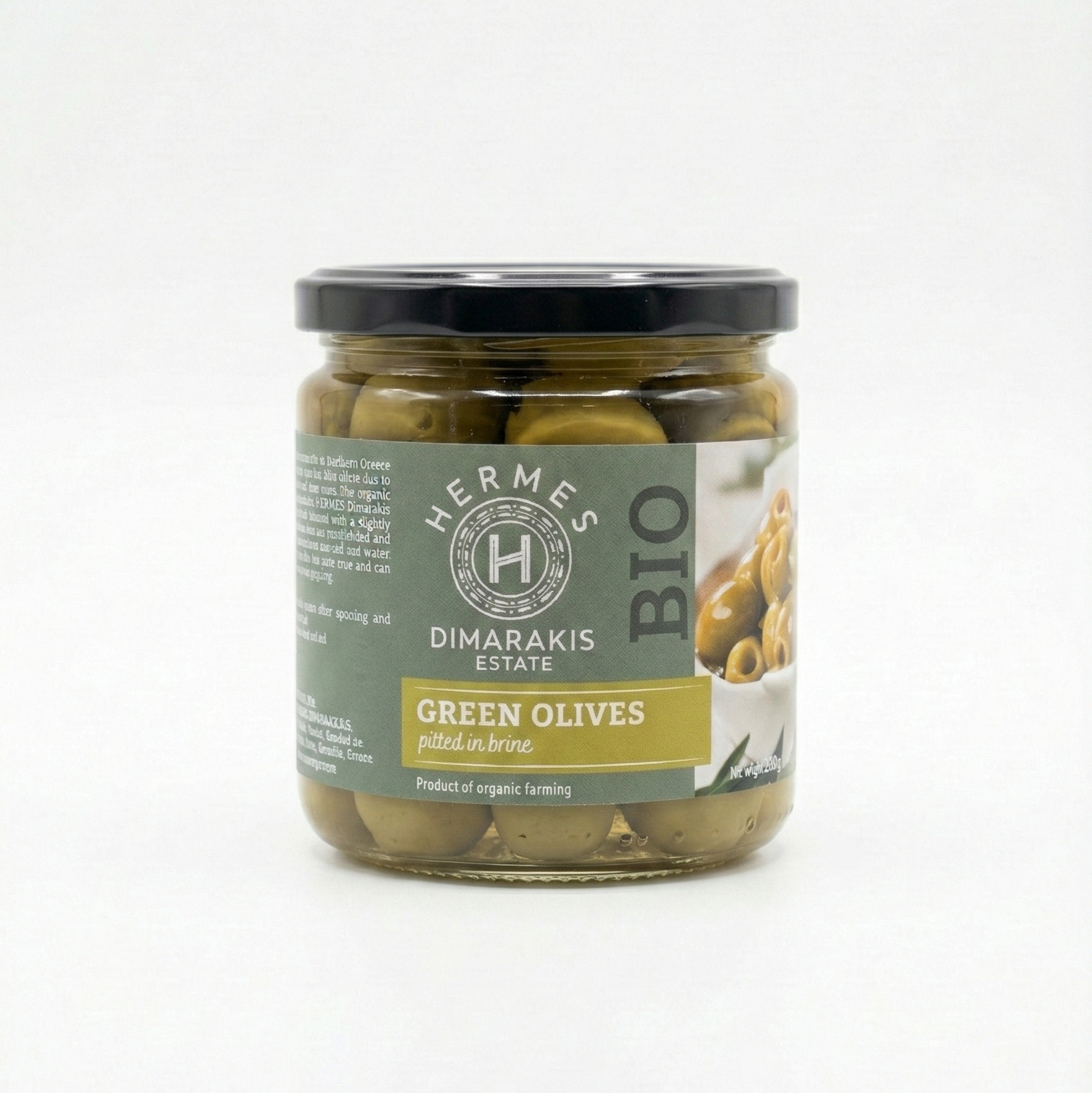 Gröna oliver urkärnade - i saltlake